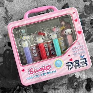 Vintage hello kitty lunchbox pez collection